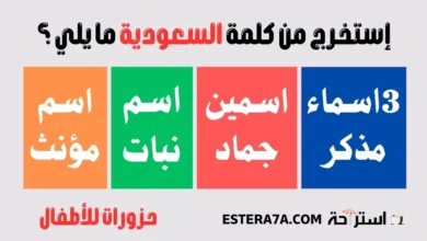 حزورات للأطفال سهلة-كلمات